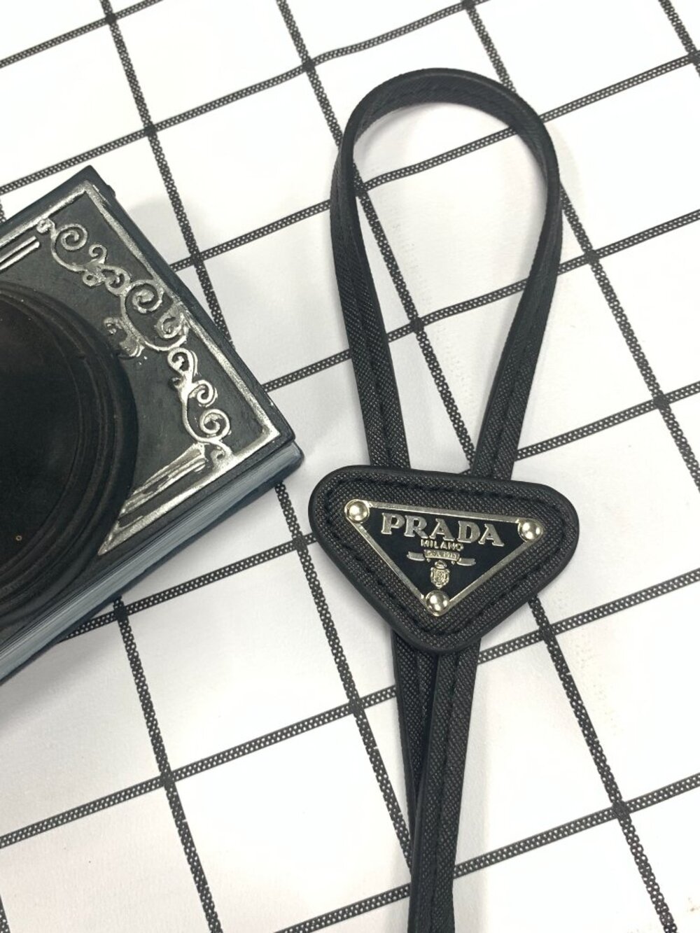 PRADA Black Unisex Bolo Tie🖤 - Picture 4 of 8